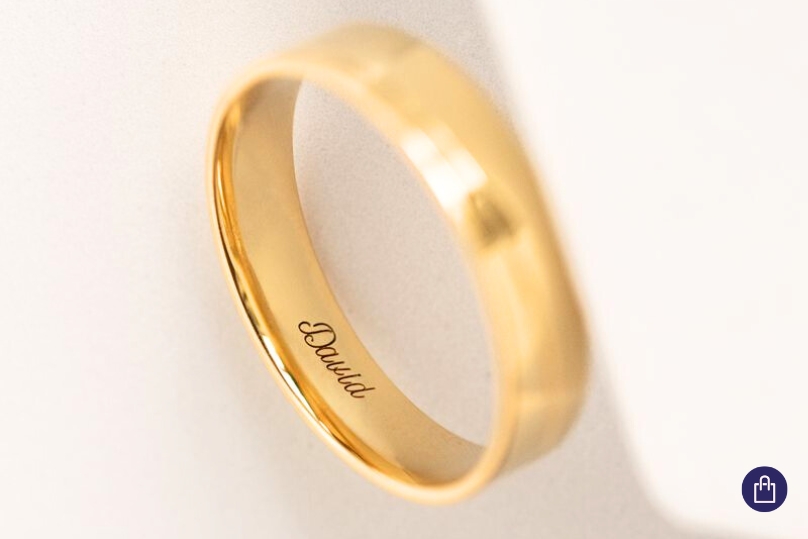 Snubní prsteny ze zlata s vnitřním gravírem