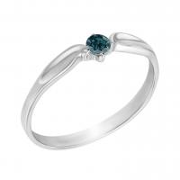 Zásnubní prsten s modrým diamantem Amrusha