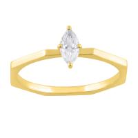 Zlatý prsten s lab-grown diamantem Julia