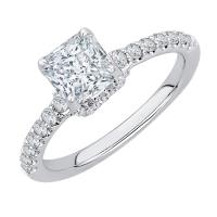 Zásnubní prsten s princess diamantem Benson