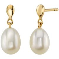 Elegantní perlové náušnice ze zlata Anne