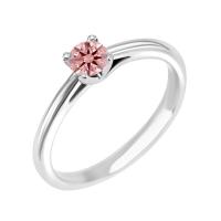 Zásnubní prsten s certifikovaným fancy pink lab-grown diamantem Katya