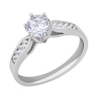 Zásnubní prsten s lab-grown diamanty Mita
