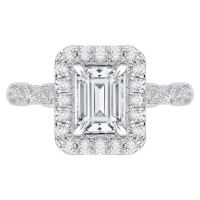 Zásnubní prsten s emerald diamantem Bina