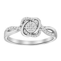 Proplétaný prsten s lab-grown diamanty Ecrin
