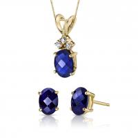 Kolekce šperků ze zlata s modrými safíry Taree