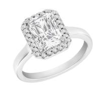 Zásnubní prsten s emerald diamantem Valma