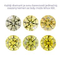 Lab-grown IGI 0.38ct VVS2 Fancy Vivid Yellow Round diamant LG572330538