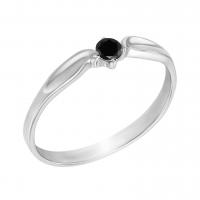 Zásnubní prsten s černým diamantem Amrusha