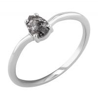 Zásnubní prsten s pear salt and pepper diamantem Roisin