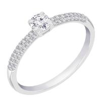 Zásnubní prsten s lab-grown diamanty Kristen