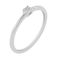 Minimalistický prsten s diamantem Marsh