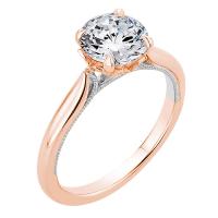 Zásnubní prsten s moissanitem a lab-grown diamanty Libby