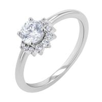 Half halo prsten s diamanty Sonnie