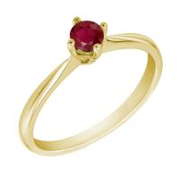 Zásnubní prsten s rubínem Sevati
