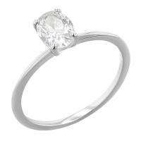 Zásnubní prsten s oval diamantem Frost
