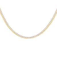 Zlatý tenisový náhrdelník s lab-grown diamanty Hingis
