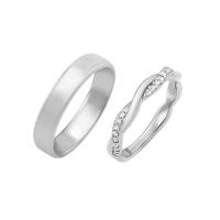 Dámský eternity prsten s diamanty a pánský komfortní snubní prsten Malea