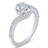 Elegantní zásnubní prsten plný diamantů Fabiana